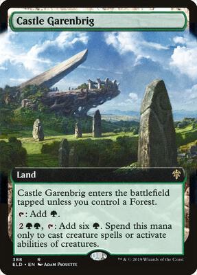 Castle Garenbrig (Extended Art) card from Throne of Eldraine