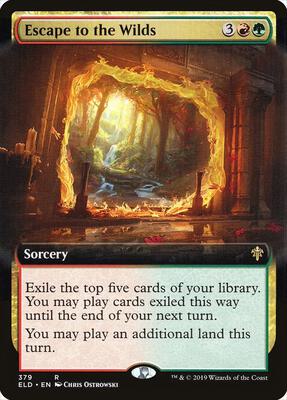 Escape to the Wilds (Extended Art) card from Throne of Eldraine