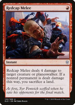 Redcap Melee card from Throne of Eldraine