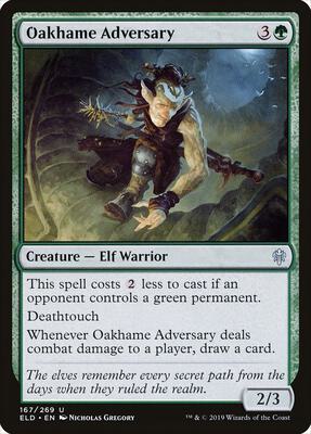 Oakhame Adversary card from Throne of Eldraine