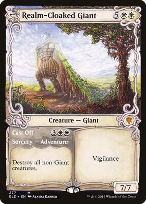 Realm-Cloaked Giant (Showcase) card from Throne of Eldraine