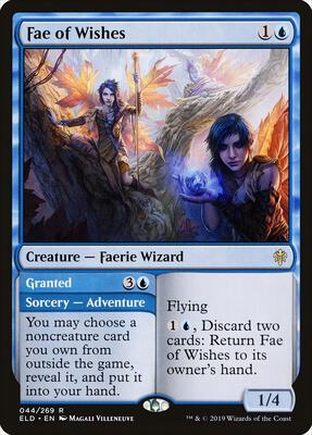 Fae of Wishes card from Throne of Eldraine