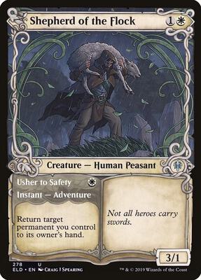 Shepherd of the Flock (Showcase) card from Throne of Eldraine