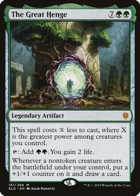 The Great Henge card from Throne of Eldraine