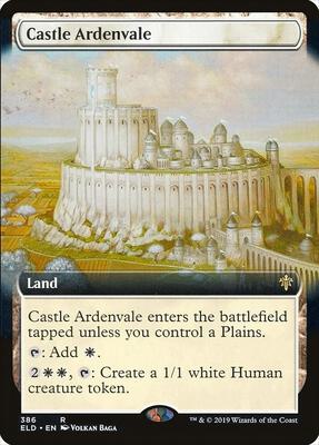 Castle Ardenvale (Extended Art) card from Throne of Eldraine