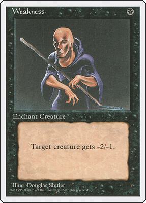 Weakness card from Fourth Edition