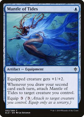 Mantle of Tides card from Throne of Eldraine