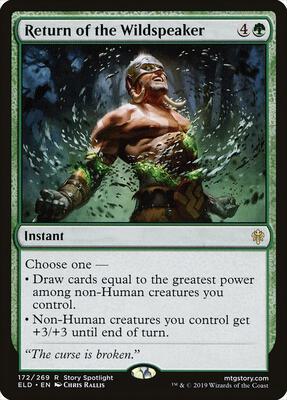 Return of the Wildspeaker card from Throne of Eldraine