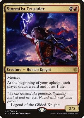 Stormfist Crusader card from Throne of Eldraine