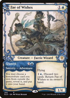 Fae of Wishes (Showcase) card from Throne of Eldraine
