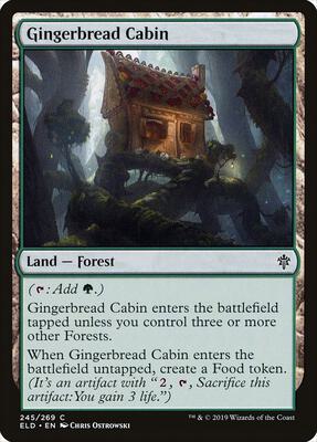 Gingerbread Cabin card from Throne of Eldraine