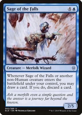 Sage of the Falls card from Throne of Eldraine