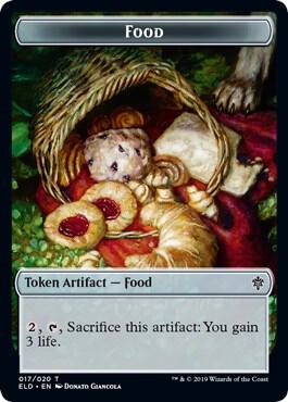Food Token (017) card from Throne of Eldraine