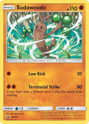 Sudowoodo - SM207 card from SM Promos