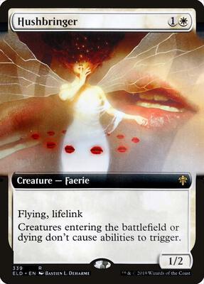 Hushbringer (Extended Art) card from Throne of Eldraine