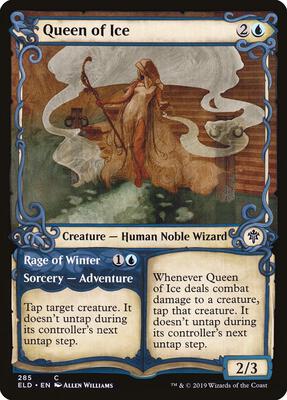 Queen of Ice (Showcase) card from Throne of Eldraine
