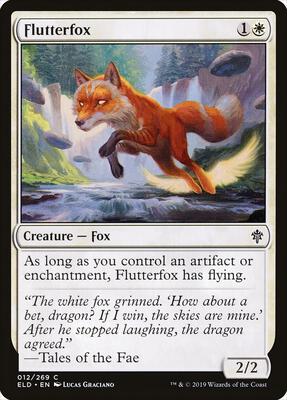 Flutterfox card from Throne of Eldraine