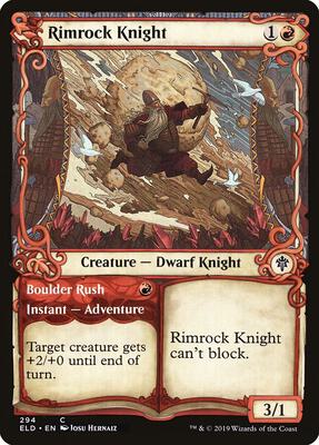 Rimrock Knight (Showcase) card from Throne of Eldraine
