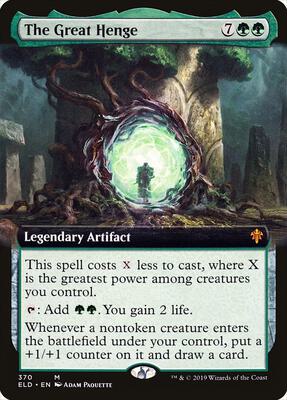 The Great Henge (Extended Art) card from Throne of Eldraine
