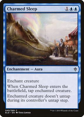 Charmed Sleep card from Throne of Eldraine