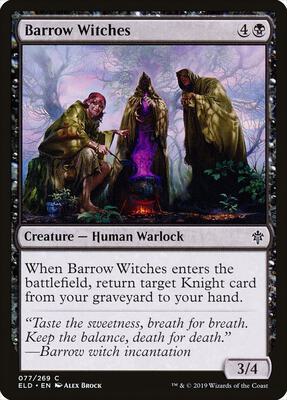 Barrow Witches card from Throne of Eldraine