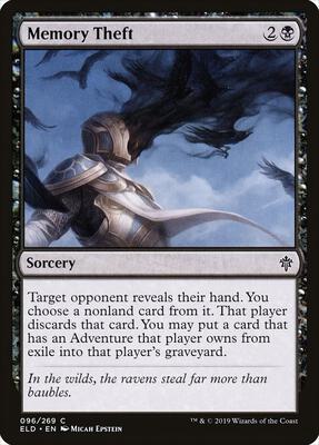 Memory Theft card from Throne of Eldraine