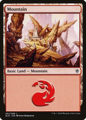 Mountain (262) card from Throne of Eldraine