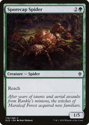 Sporecap Spider card from Throne of Eldraine
