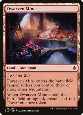 Dwarven Mine card from Throne of Eldraine