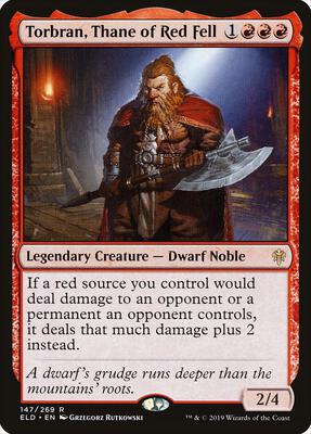 Torbran, Thane of Red Fell card from Throne of Eldraine