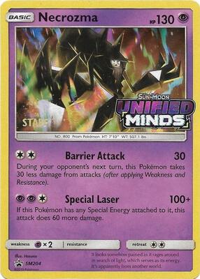 Necrozma - SM204 (Prerelease) [Staff] card from SM Promos