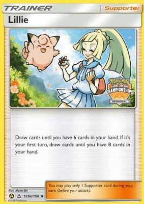 Lillie - 125a/156 (Regional Championships) card from League & Championship Cards