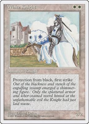 White Knight card from Fourth Edition