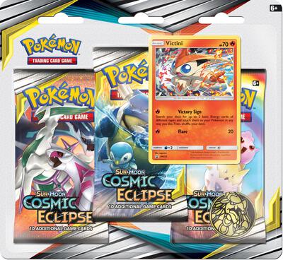 Cosmic Eclipse 3 Pack Blister [Victini] card from SM - Cosmic Eclipse