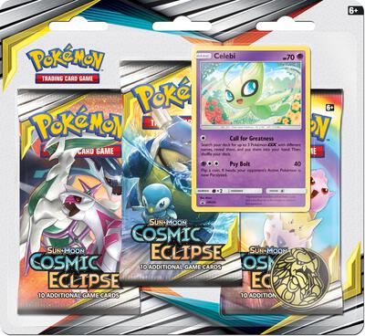 Cosmic Eclipse 3 Pack Blister [Celebi] card from SM - Cosmic Eclipse