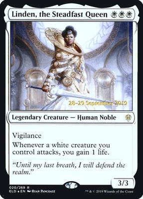 Linden, the Steadfast Queen card from Prerelease Cards