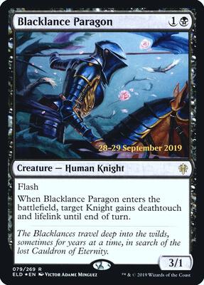 Blacklance Paragon card from Prerelease Cards