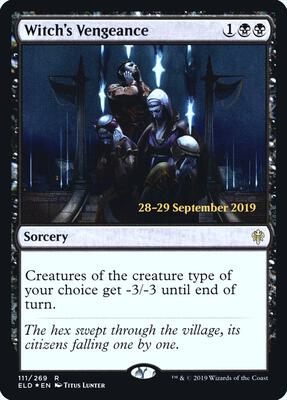 Witch's Vengeance card from Prerelease Cards