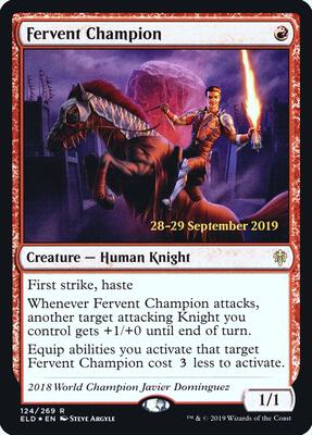 Fervent Champion card from Prerelease Cards