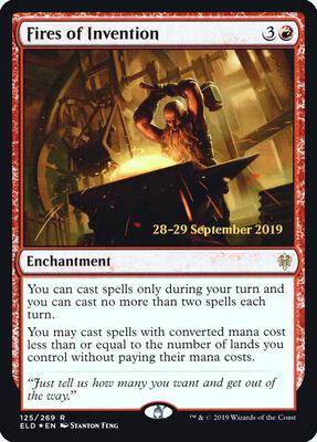 Fires of Invention card from Prerelease Cards