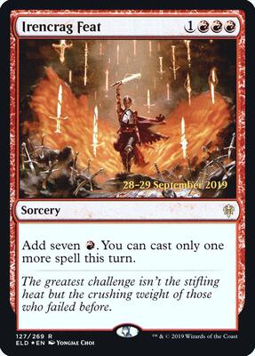 Irencrag Feat card from Prerelease Cards