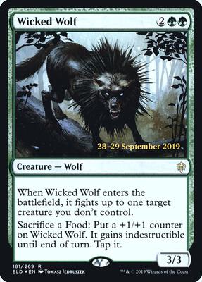 Wicked Wolf card from Prerelease Cards