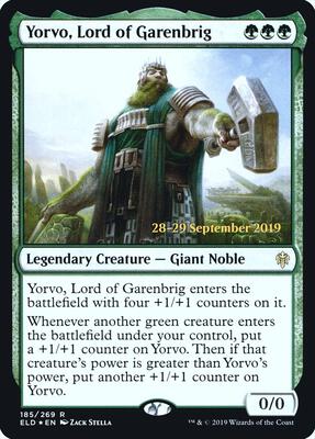 Yorvo, Lord of Garenbrig card from Prerelease Cards