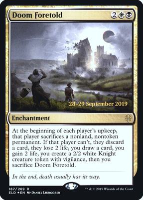Doom Foretold card from Prerelease Cards