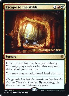 Escape to the Wilds card from Prerelease Cards