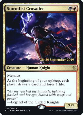 Stormfist Crusader card from Prerelease Cards