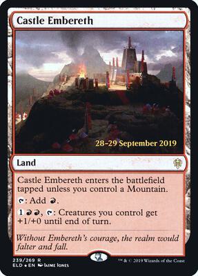 Castle Embereth card from Prerelease Cards