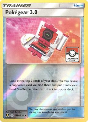 Pokegear 3.0 - 182a/214 (League Cup) card from League & Championship Cards