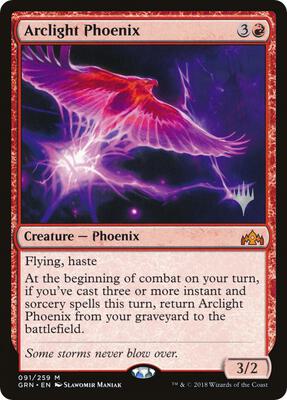 Arclight Phoenix card from Promo Pack: Throne of Eldraine