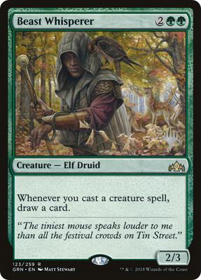 Beast Whisperer card from Promo Pack: Throne of Eldraine